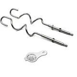 2 Stück Handmixer, Turbo-Schlägel, Ersatz-Set für Kenwood-Handmixer, Material, schnelle und bequeme Befestigung (und 2 x Taktstock)