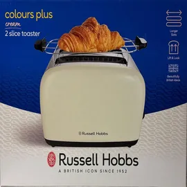 Russell Hobbs Colours Plus+ Toaster Classic Cream