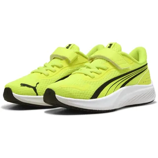 Puma Pounce Lite AC+ PS Sneaker, Yellow ALERT Black White, 29