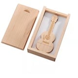 USB-Speicherstick in Holzgitarre, USB 3.0, 64 GB, Speicherstick mit Holzbox (3.0, 64 GB)