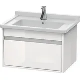 Duravit Waschtischunterschrank wandhängend „Ketho“ 80 × 41 × 45,5 cm in Weiß Hochglanz