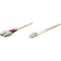 Intellinet Network Solutions Intellinet LWL Anschlusskabel 3.00m Orange [1x LC-Stecker - 1x SC-Stecker] 62,5/125 OM1
