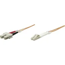 Intellinet Network Solutions Intellinet LWL Anschlusskabel 3.00m Orange [1x LC-Stecker - 1x SC-Stecker] 62,5/125 OM1