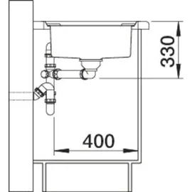 Blanco Axis III 5 S-IF Edelstahl Seidenglanz + Excenterbetätigung + InFino + Glasschneidbrett