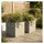 ethick Quadratischer Blumentopf 47 x 47 x 39 cm Beton-Grau