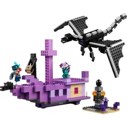 LEGO® Minecraft Der Enderdrache und das Endschiff