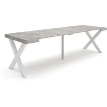 SKRAUT HOME Ausziehtisch 262 x 73 x 90 cm zementgrau
