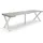 SKRAUT HOME Ausziehtisch 262 x 73 x 90 cm zementgrau