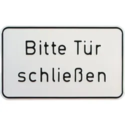 Hinweisschild Bitte Tür schließen 250 x 150 mm