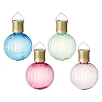 Lumineo Solar Gartenleuchten LED Glühbirnen Kunststoff 8x11cm bunt 4er