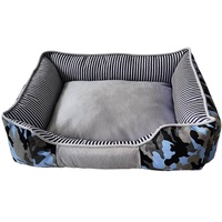 Nobby Komfortbett eckig Classic Elio blau Camouflage; L x