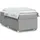 vidaXL Boxspringbett mit Matratze Hellgrau 140x200 cm Stoff