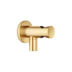 Dornbracht Meta Wandanschlussbogen 28490660-28 1/2", Brauseabgang 3/8", mit Brausehalter, messing gebürstet