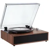 Vevor Bluetooth, Plattenspieler Riemenantrieb 3Gang 10W Lautsprecher 18/25/30cm