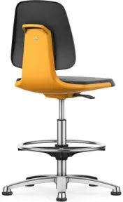 Bimos Arbeitsstuhl Labsit mit Gleiter Sitz-H. 520-770 mm Skintec orange