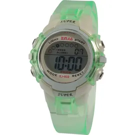 XINJIA Digitaluhr 2410013 Kunststoff Gehäuse Grün TPU-Band