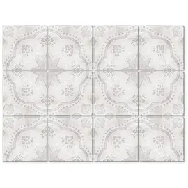 wall-art K&L Wall Art Fliesenaufkleber »Retro Stern Betonoptik«, selbstklebend