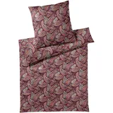 ELEGANTE »Decoration«, Jersey Bettwäsche-Set Mako-Jersey, wein-rot 155x220+80x80 cm