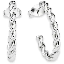 Paar Creolen BRUNO BANANI "Schmuck Geschenk Silber 925 Ohrschmuck Ohrringe", silber (silberfarben), Ohrringe, Damen, Silber 925 (Sterlingsilber)