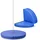 SereneLife Pole Dance Fitnessmatte, Turnmatte für Zuhause, Dance, Gym, Yoga & Studio, Tanzmatte Klappbar & Rutschfest ⌀ 120/150 cm, 5/12 cm Stärke, Stangentanz Schutzmatte mit Klettverschluss