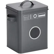 Zeller Waschpulver-Box 19 x 15,5 x 23 cm 6-tlg. grau