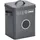Zeller Waschpulver-Box 19 x 15,5 x 23 cm 6-tlg. grau