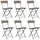 vidaXL Gartenstuhl 44,7 x 95,7 x 79 cm grau 6 St.