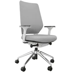 fm Büromöbel Bürostuhl »Asiento« mit Armlehnen Komfort grau