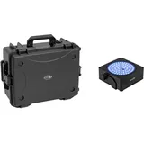 Eurolite Set 8x AKKU IP Flat Light SMD sw + Kunststoffcase mit Trolley