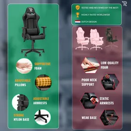 Ranqer Felix Gaming Stuhl Schwarz für große Personen