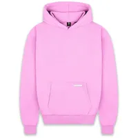 Bazix republiq Super Heavy Blank Hoodie in Pink, Größe