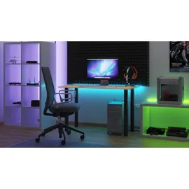 Möbelsystem Schreibtisch Gamingtisch Braun
