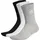 adidas Cushioned Crew Socken 3er Pack Medium Grey Heather / White / Black 34-36