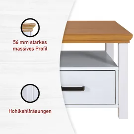 Interlink Inter Link Couchtisch Maluno Holz Weiß