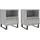 vidaXL Nachtschrank 2 Stk. 40 x 35 x 50 cm Grau