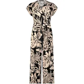 Betty Barclay Damen Jumpsuit mit Eingrifftaschen 38, Schwarz/Beige - 38W