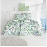 Estella Bettwäsche Brittany grün 200x200 cm + 2x 80x80 cm - grün;pink