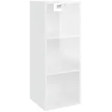 vidaXL Wandschrank Hochglanz-Weiß 34,5x32,5x90 cm Holzwerkstoff