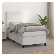 vidaXL Boxspringbett 90 x 200 cm Weiß