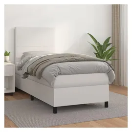 vidaXL Boxspringbett 90 x 200 cm Weiß