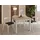 WFL GROUP Quadratischer Esstisch 80 x 77 x 80 cm braun