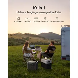 Bluetti AC200L Powerstation 2400W AC Ausgängen, Solargenerator für Camping, Hausgebrauch, Notfall
