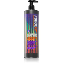 Fudge Clean Blonde Damage Rewind Silbershampoo und Tönungsshampoo für blondes und meliertes Haar 1000 ml