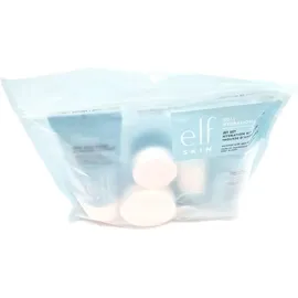e.l.f. SKIN Jet Hydration Kit Reisefreundliches Feuchtigkeitsspendendes Pflegeset, Gesichtsreiniger, Pflegebalsam, Feuchtigkeitscreme, Augencreme & Nachtcreme, Vegan & Tierversuchsfrei
