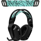 kwmobile Ersatz Bügelpolster kompatibel mit Logitech G733 / G335 / G535 Kopfbügel - Kopfbügelpolster aus Nylon - Kopfhörer Ersatz Bügel mit Po... - Schwarz