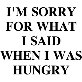 Queence Wanddekoobjekt QUEENCE "I ́m sorry for what I said ...", schwarz (schwarz, weiß), B:20cm H:30cm T:0,1cm, Stahl, Wanddekoobjekte, Stahlschild, Blechschild, Spruch, Witzig, Wanddeko, retro, 20x30cm