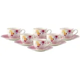 Villeroy & Boch Mariefleur Basic Espressotassen mit Untertassen 6er Set Geschirr 12 ct