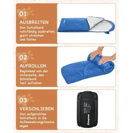 luxuskollektion Deckenschlafsack Camping 3-4 Jahreszeiten