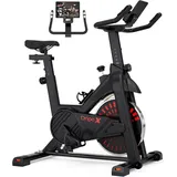 Dripex Heimtrainer Dripex Heimtrainer Fahrrad mit großer tablet-halter schwarz
