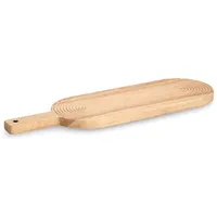 Zeller Schneidebrett Gummibaum 1-tlg. 50,3 x 16 x 2 cm Beige